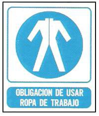 CARTELES SE�ALIZACION OBLIGACION DE USAR ROPA DE TRABAJO
