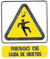 CARTELES SEALIZACION RIESGO DE CAIDA DE OBJETOS