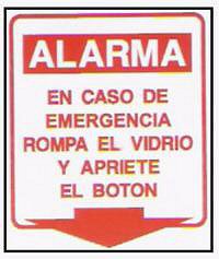 CARTELES SEALIZACION ALARMA