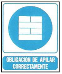 CARTELES SE�ALIZACION OBLIGACION DE APILAR CORRECTAMENTE