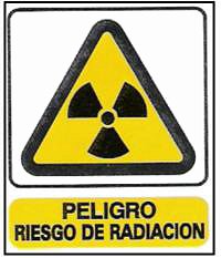 CARTELES SE�ALIZACION PELIGRO RIESGO DE RADIACION