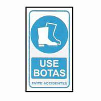 CARTELES SEALIZACION USE BOTAS EVITE ACCIDENTES