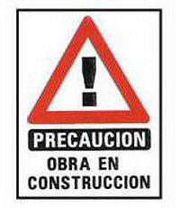 CARTELES SEALIZACION PRECAUCION OBRA EN CONSTRUCCION