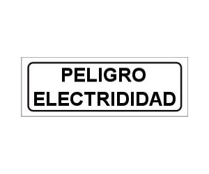 CARTELES AUTOADHESIVOS PELIGRO ELECTRICIDAD