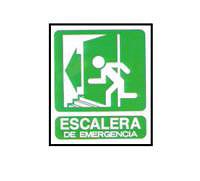 CARTELES SEALIZACION ESCALERA DE EMERGENCIA (Izquierda)