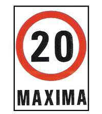 CARTELES SEALIZACION 20 MAXIMA