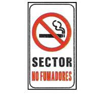 CARTELES SE�ALIZACION SECTOR NO FUMADORES