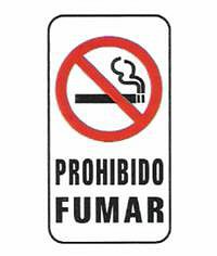 CARTELES SE�ALIZACION SALIENTE SECTOR NO FUMADORES