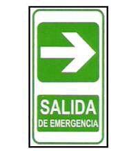 CARTELES SEALIZACION SALIDA DE EMERGENCIA (Derecha).