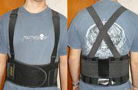 PROTECTORES LUMBARES MAXIMO ESFUERZO NEGRO