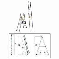 Escaleras de Aluminio ESCALERAS DE ALUMINIO COMBINADA 2 HOJAS