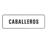 CARTELES AUTOADHESIVOS CABALLEROS