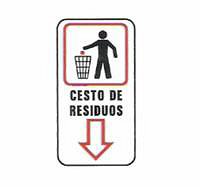 CARTELES SE�ALIZACION CESTO DE RESIDUOS SALIENTES
