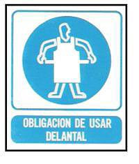 CARTELES SE�ALIZACION OBLIGACION DE USAR DELANTAL