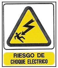 CARTELES SEALIZACION RIESGO DE CHOQUE ELECTRICO