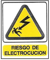 CARTELES SEALIZACION RIESGO DE ELECTROCUCION