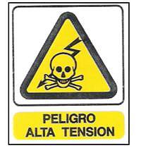 CARTELES SE�ALIZACION PELIGRO ALTA TENSION