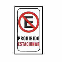 CARTELES SEALIZACION NO ESTACIONAR GARAJE