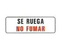 CARTELES AUTOADHESIVOS SE RUEGA NO FUMAR