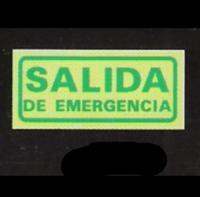 CARTELES SE�ALIZACION SALIDA DE EMERGENCIA FOTOLUMINISCENTES