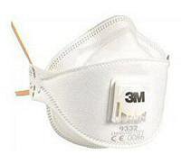 MASCARILLAS DESCARTABLES 3M 9332 P3 PARA POLVOS, HUMOS Y NEBLINAS CON VALVULA