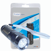 LINTERNAS LED CUERPO DE ALUMINIO RESISTENTES AL AGUA - 9 Leds