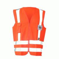 CHALECOS CITYLUX NARANJA DOBLE REFLECTIVO HORIZONTAL Y UNO VERTICAL.