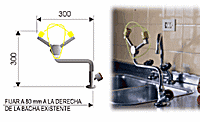 LAVAOJOS DE EMERGENCIA DE MESADA 6020