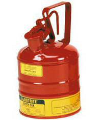 Bidones de chapa metalicos BIDONES PARA INFLAMABLES JUSTRITE 10301 METALICOS TIPO I - CAP. 4Lts