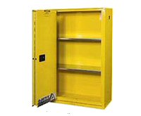 Justrite Argentina GABINETES IGNIFUGOS PARA ACIDOS JUSTRITE 899082 Sure-Grip - AZULES - 90 GALONES - PUERTAS PLEGABLES DOBLES