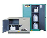 GABINETES IGNIFUGOS PARA CORROSIVOS JUSTRITE 8945222 ChemCor� - AZULES - 45 GALONES - PUERTAS AUTOMATICAS