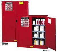 GABINETES IGNIFUGOS PARA PINTURAS Y TINTAS JUSTRITE 891531 Ex-M25317R - 20 GALONES - ROJOS - PUERTA AUTOMATICA
