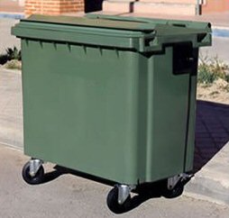 CONTENEDORES PARA RESIDUOS - PLASTICOS DE 700 LITROS - 4 RUEDAS
