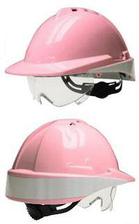 CASCOS DE SEGURIDAD LIBUS MILENIUM CLASS CON VISOR MOVIL - SIN VENTILACION - ROSA