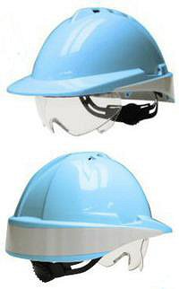 Libus Argentina CASCOS DE SEGURIDAD LIBUS MILENIUM CLASS CON VISOR MOVIL - SIN VENTILACION - CELESTE