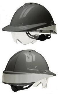 Libus Argentina CASCOS DE SEGURIDAD LIBUS MILENIUM CLASS CON VISOR MOVIL - SIN VENTILACION - GRIS