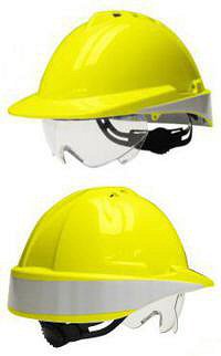 Libus Argentina CASCOS DE SEGURIDAD LIBUS MILENIUM CLASS CON VISOR MOVIL - SIN VENTILACION - AMARILLO