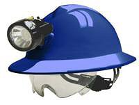 CASCOS DE SEGURIDAD LIBUS MILENIUM MINING CON SOPORTE PARA LUZ - SIN VENTILACION - AZUL