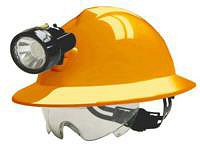 CASCOS DE SEGURIDAD LIBUS MILENIUM MINING CON SOPORTE PARA LUZ - SIN VENTILACION - NARANJA FLUO