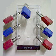 CAJAS DE BLOQUEO SECUNDARIO DE ACRILICO Seguridad Industrial Argentina